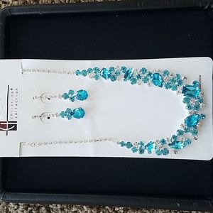 New Christina collection rhinestone necklace set